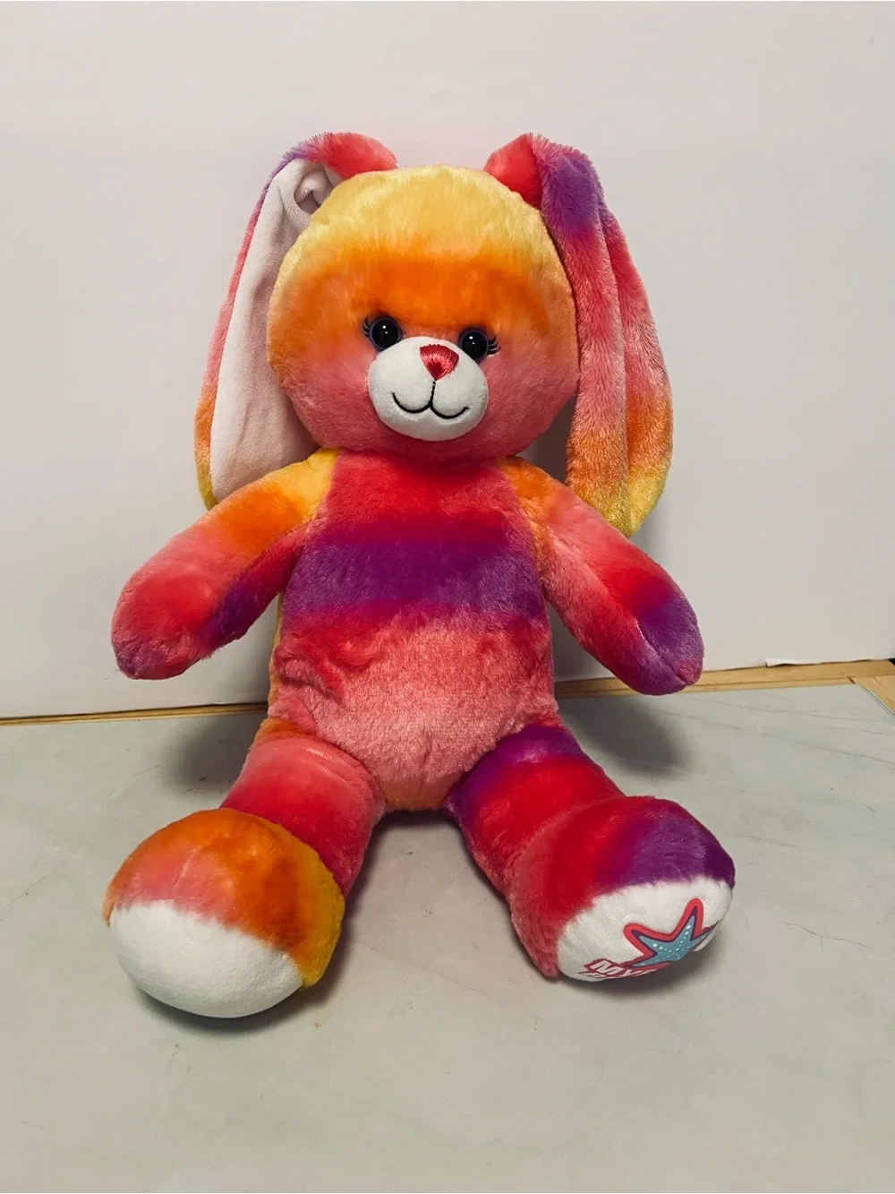 Build-A-Bear Workshop Sunset Bunny Rabbit Myrtle Beach Ombré Plush Animal